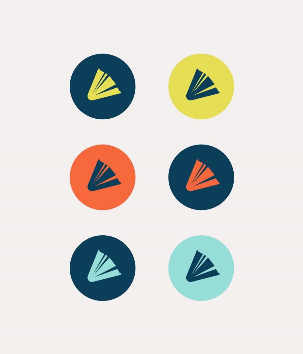 WCCLS brand mark shown in every color from the new palette