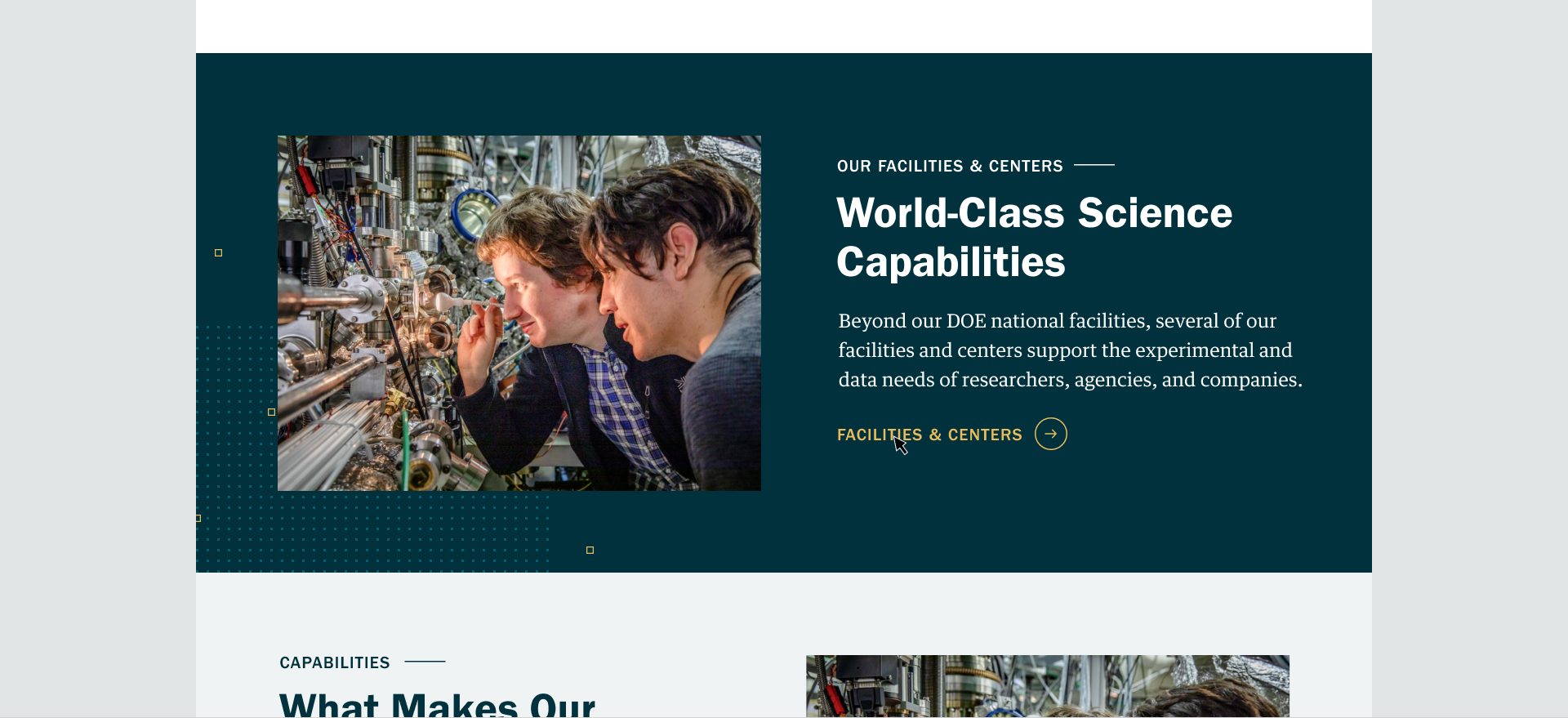 A call-to-action from the Lawrence Berkeley National Labs website.
