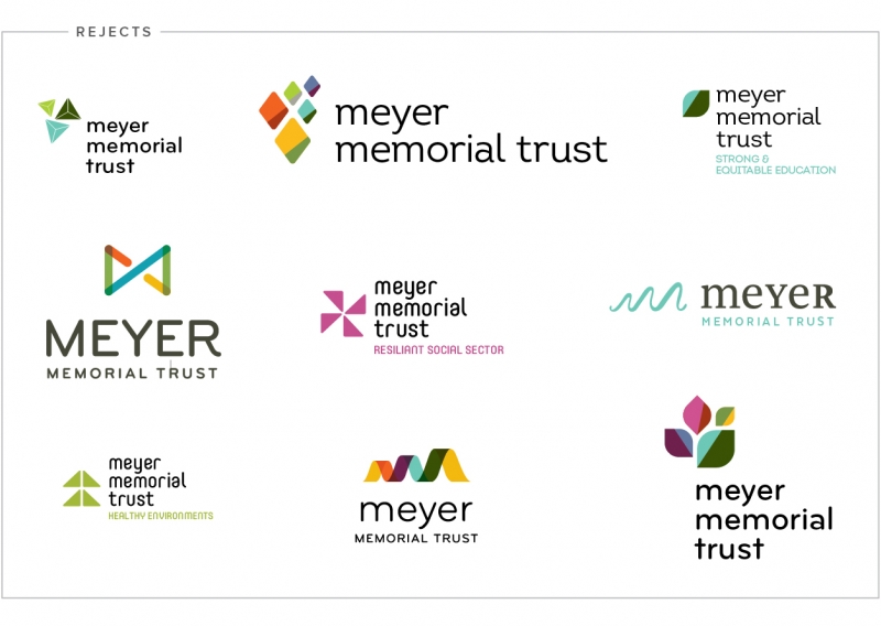 Meyer Memorial Trust logo options.