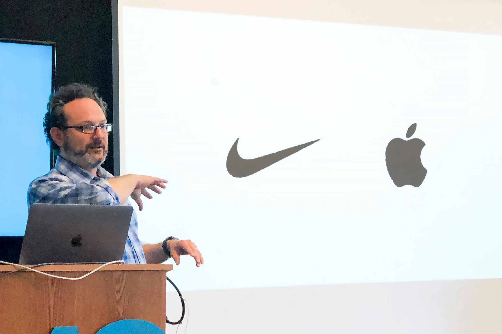 Scott Smith presenting at a conference.