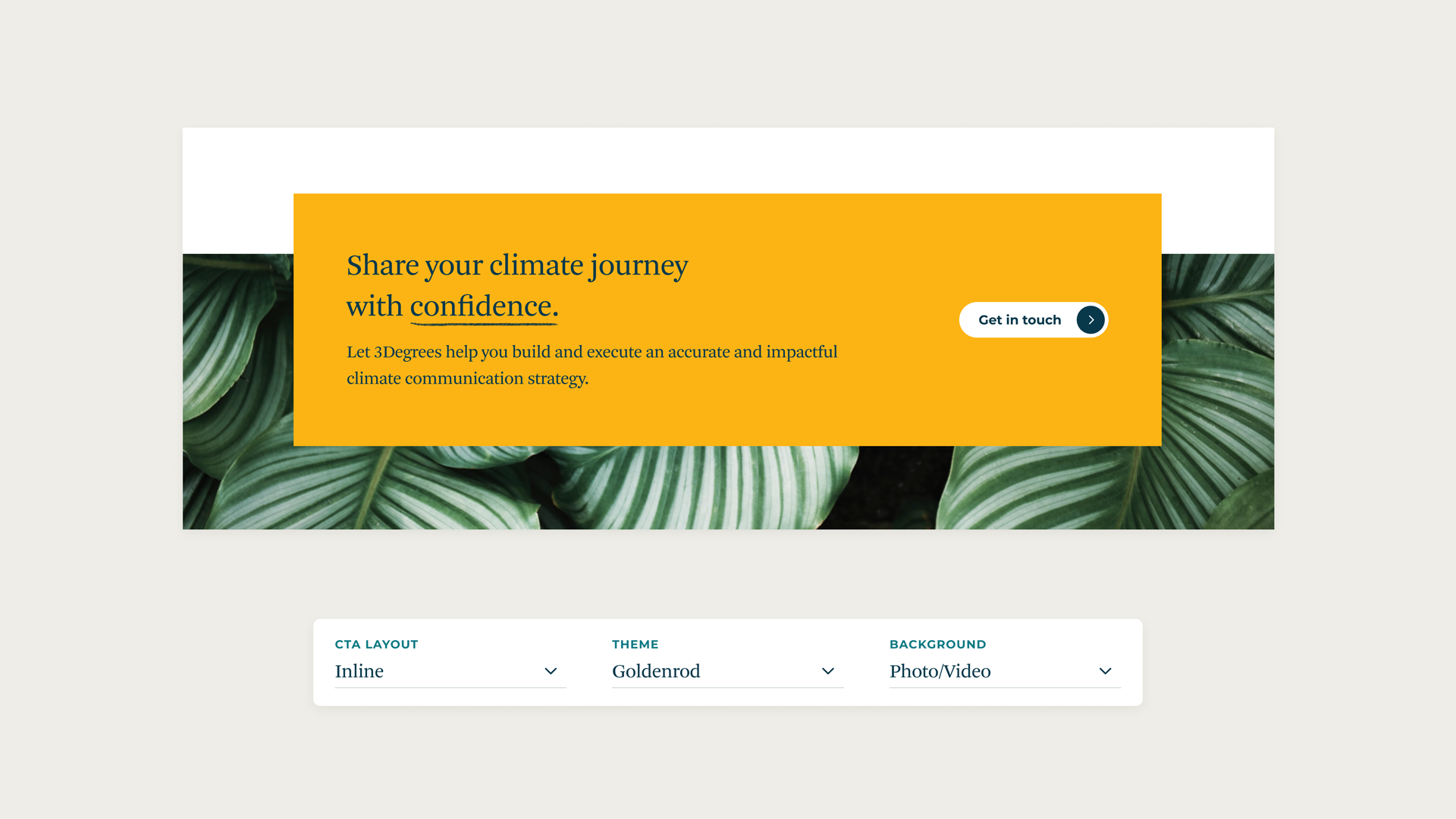 An example of a call-to-action module on the site.