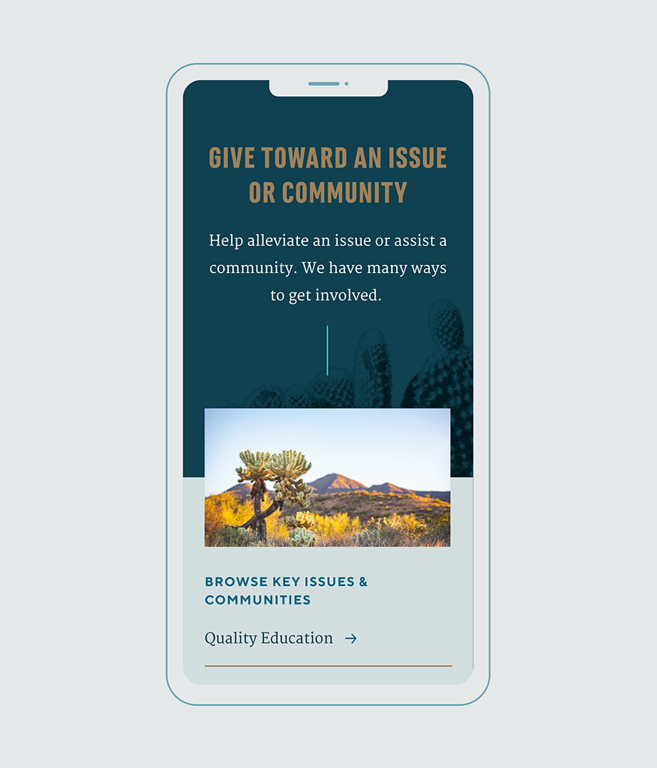 ACF website mobile experience.