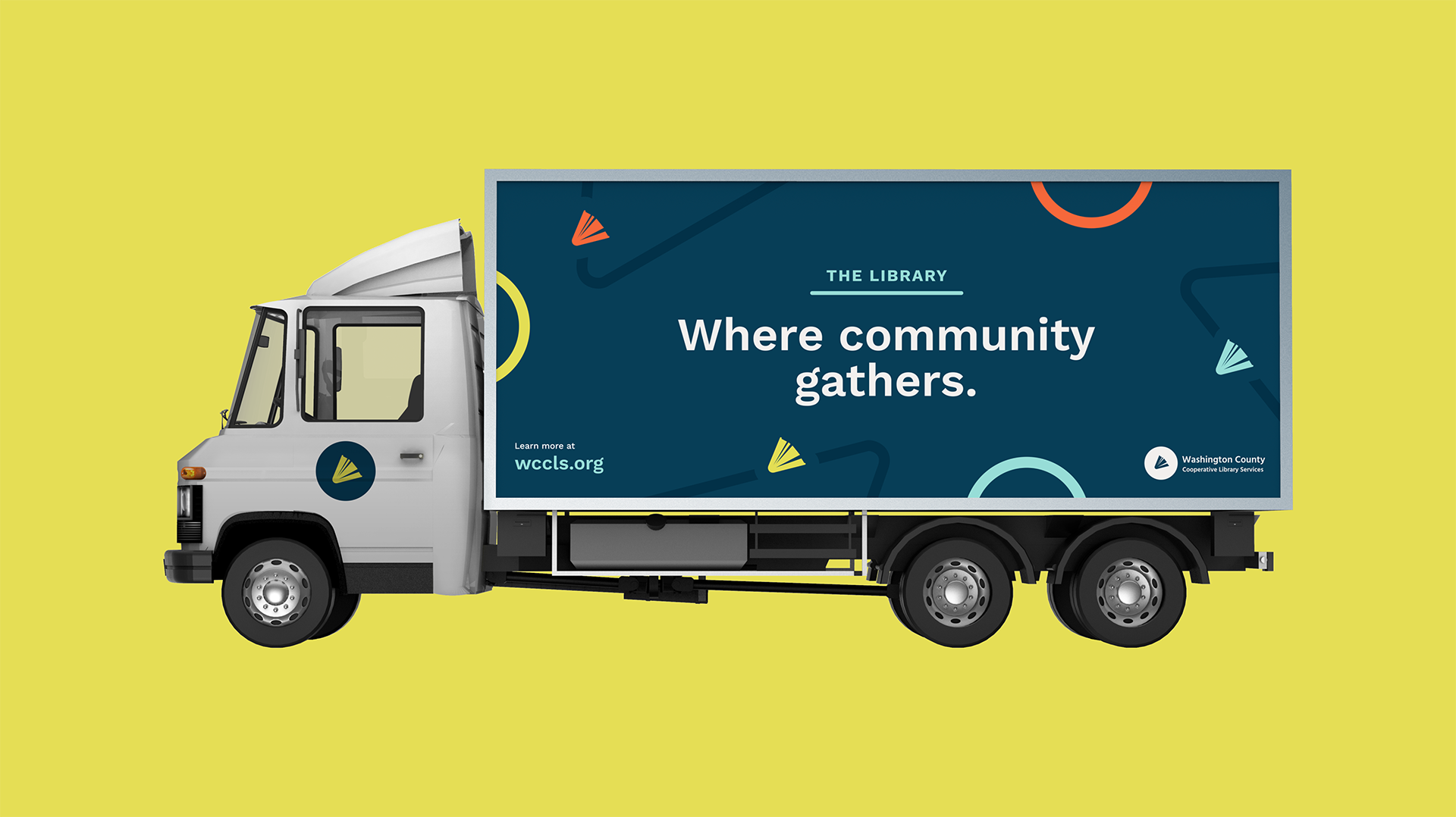 Branded WCCLS truck wraps.