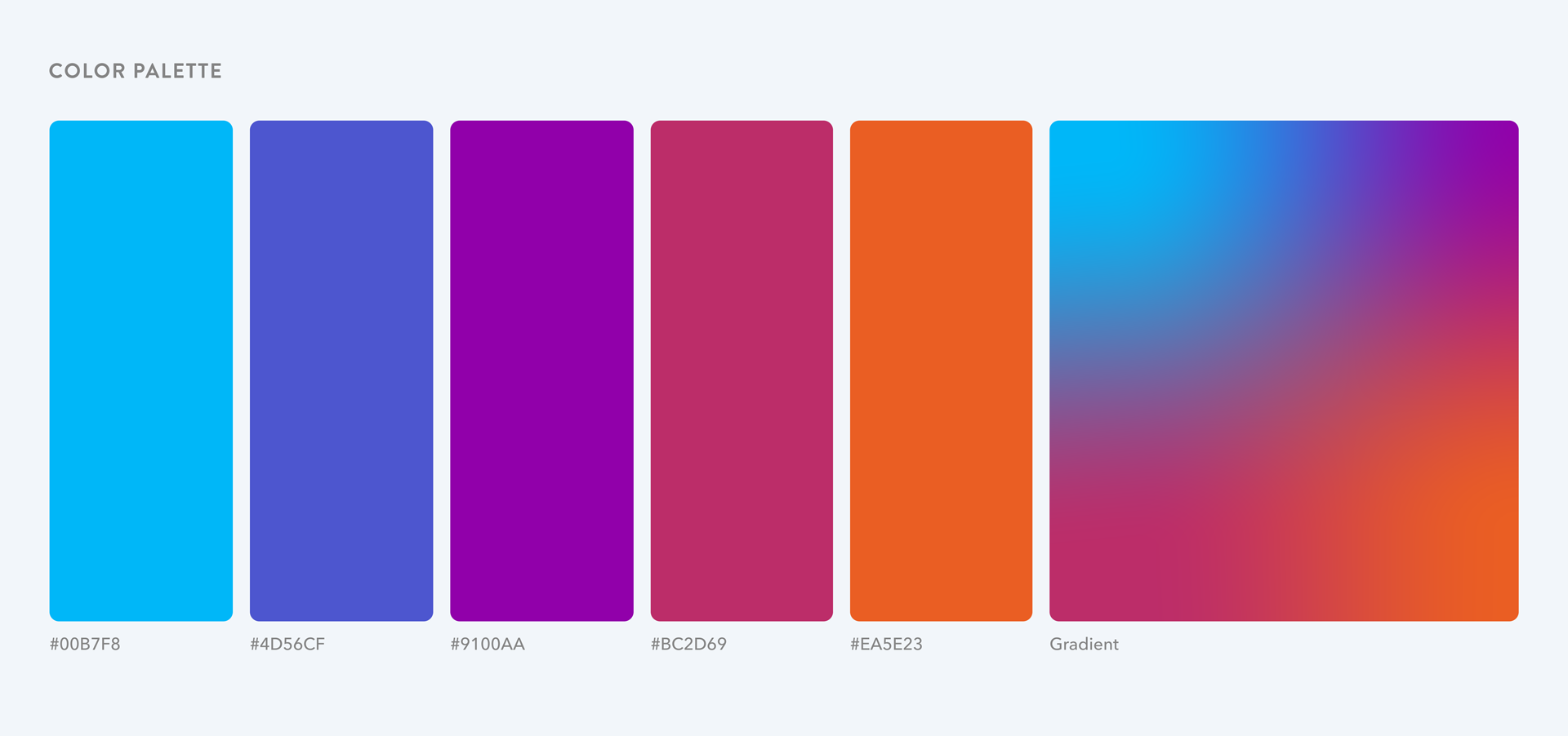 The Zebras Unite vibrant color palette.