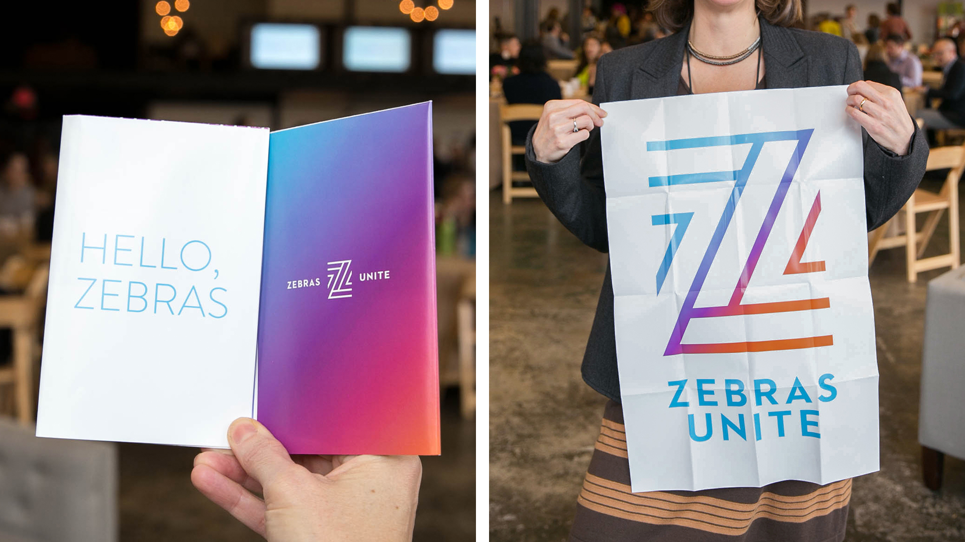 Design for the 2017 DazzleCon brochure, which folds out into a large poster.