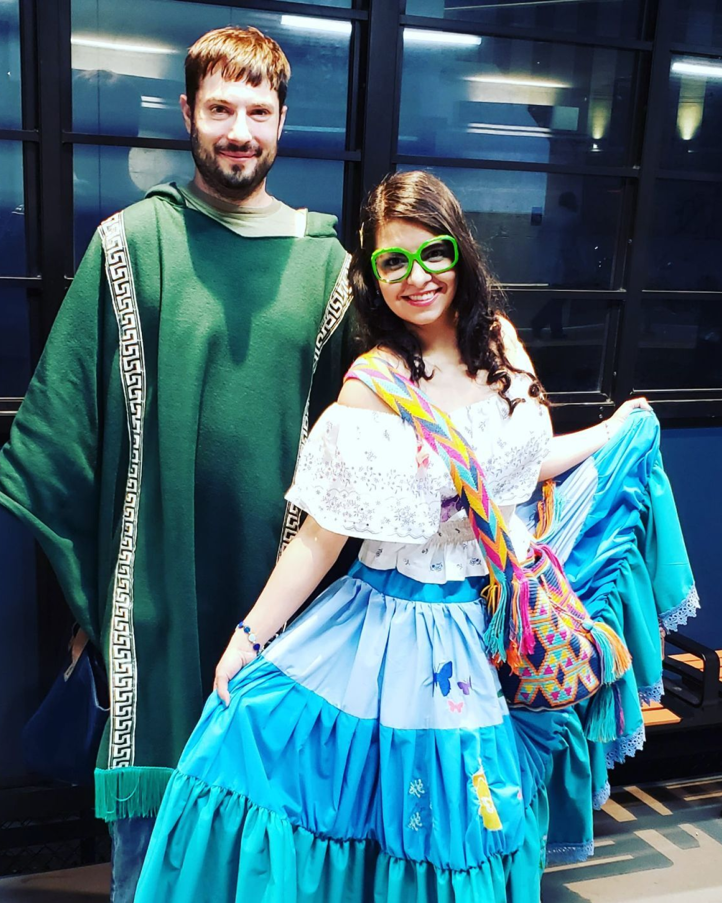 Nic and his wife, Joanna, dressed up in costume for halloween