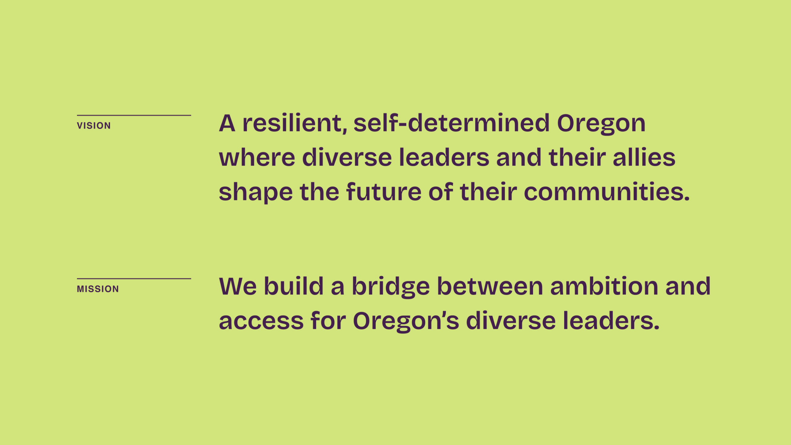 Black United Fund's mission and vision statements.