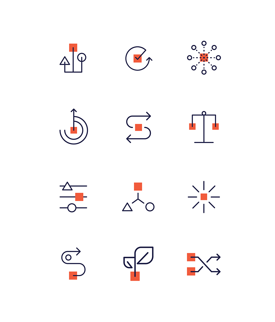 Oregon Community Foundation icons.