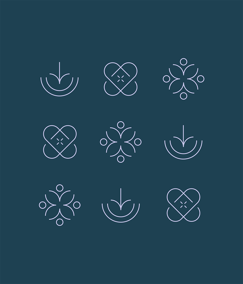 Icon designs for OHLC.