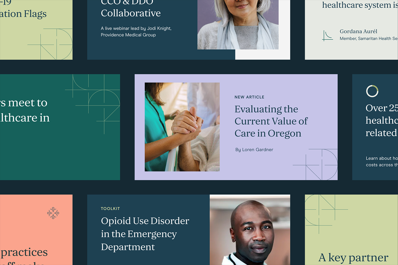 A series of social media post designs for OHLC.