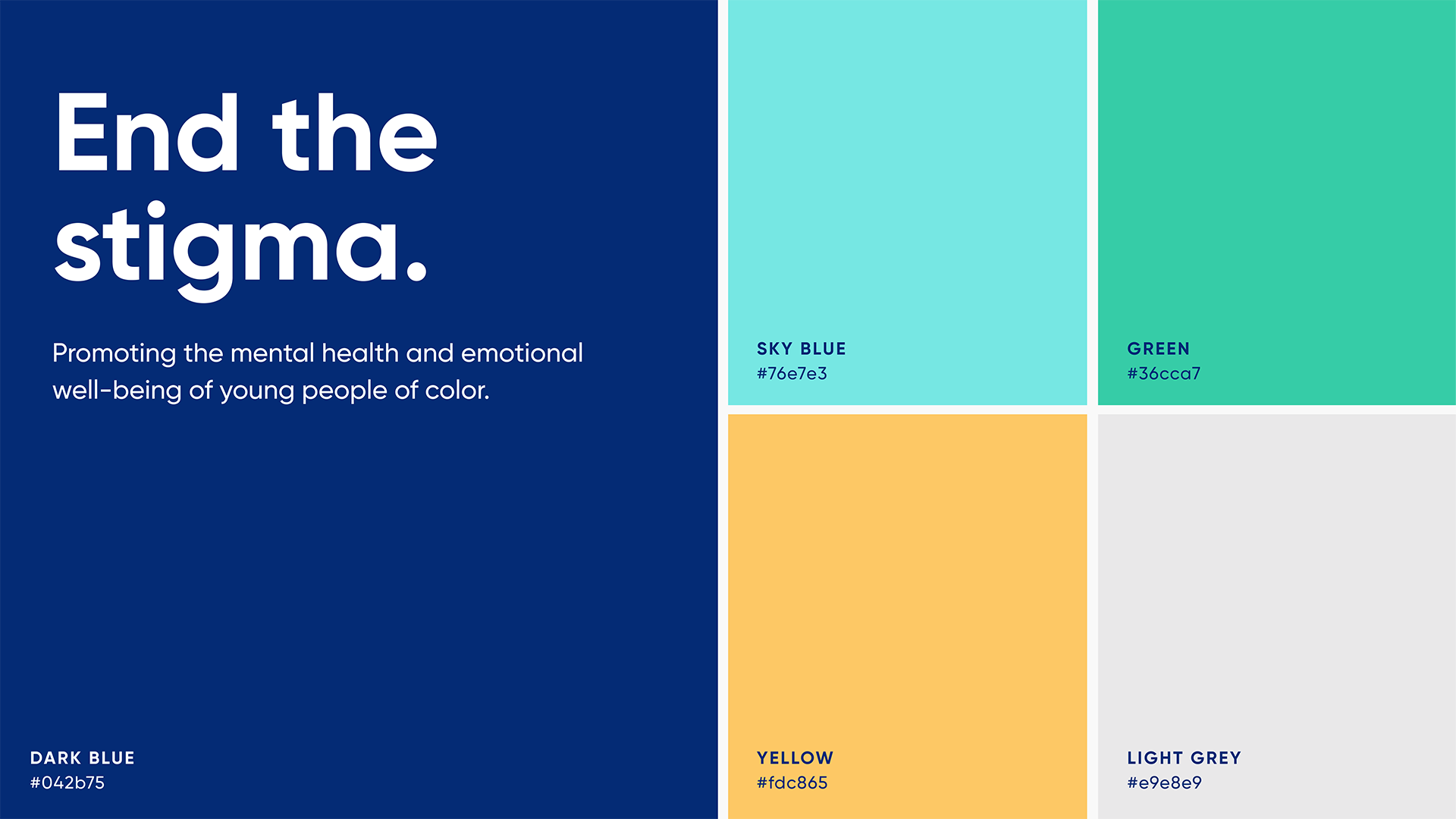 The Steve Fund brand color palette.