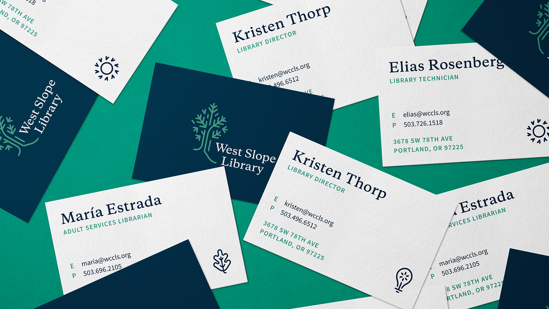 New branded business card designs.